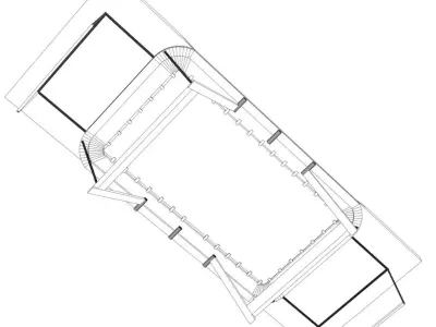 Trampoline Gymnastics Low-poly 3D model