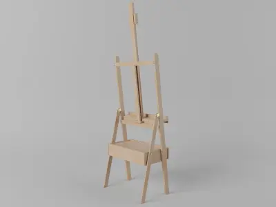 Easel 3D model Free low-poly 3D model