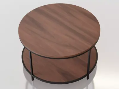 Coffee Table - Round Coffee Table 3D model