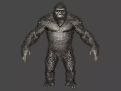 King kong Low-poly 3D model
