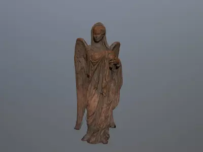 Angel Statue 02 Low-poly 3D model