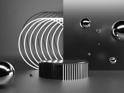 Podium Display 3D model