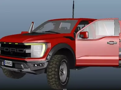 F150 Raptor Low-poly 3D model