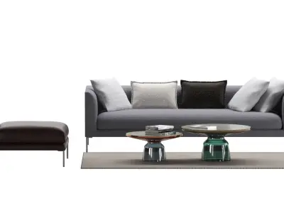 Sofa Wendelbo Set 01 premium 3D model