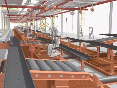 Production line Equipment 3D model