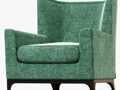 COLE CHAIR BY AMERICAN LEATHER 3D model