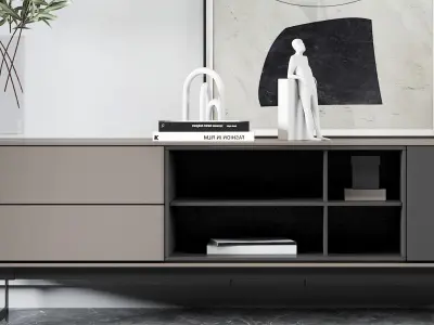 Cabinet Modern TV 3D model