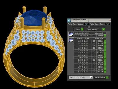 Fashion man ring popular in Asia Country R24 3D model
