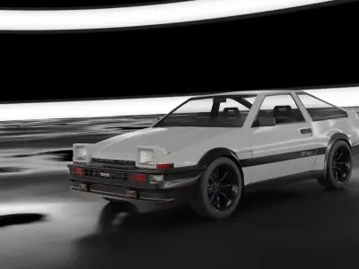 Toyota AE86 v2 3D model