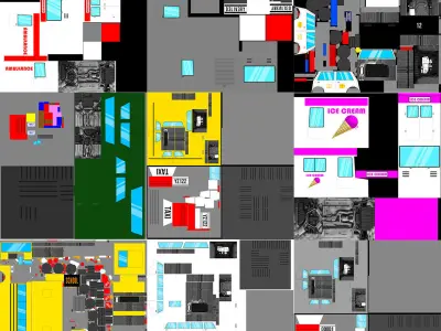 Low Poly Cartoon Car Collection Vol 1 Low-poly 3D model