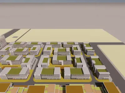 Office Building  - Green Intelligence Tower 3D model