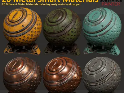 20 Metal Smart Materials - Vol 1 Texture