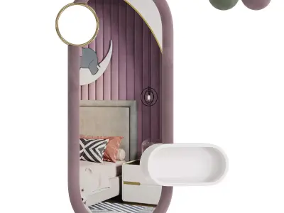 BUBBLE GUM BIG MIRROR 3D model