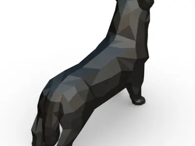 Corgi low poly 3D print model