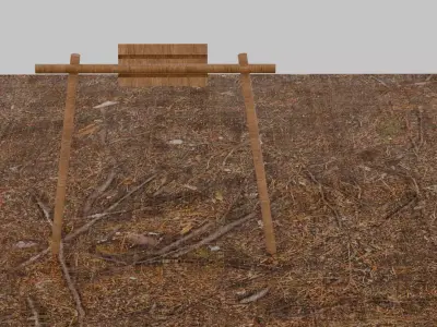 Swing Ride Free low-poly 3D model