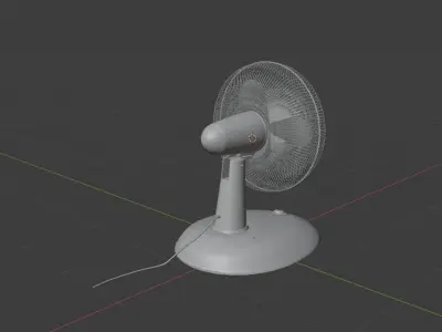 Low-Poly Fan 3D model Free low-poly 3D model