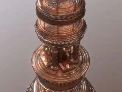 Superfuntimes Triumphal Tower Statue Free low-poly 3D model