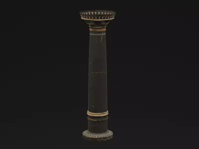 Egyptian Ancient Column  Low-poly 3D model