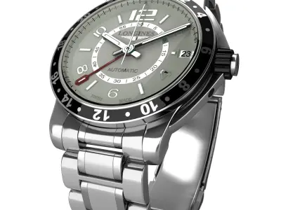 Watch Longines Admiral 3D model