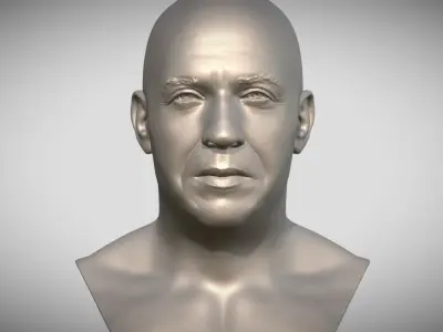 Vin Diesel bust 3D print model