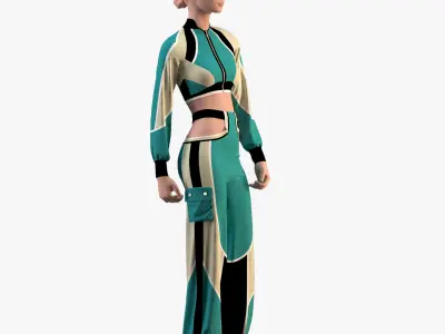 women sportswear- sport clothing  3D model