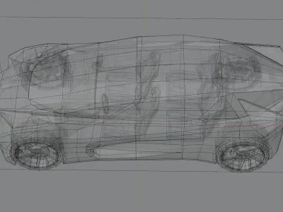 Lexus LF-30 Low-poly 3D model
