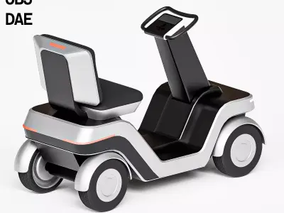 The Future of Personal Mobility Low-poly 3D model