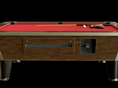  Billiard table  Low-poly 3D model