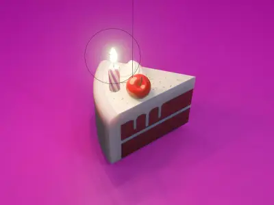 The delicious cake 3D model