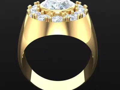 Luxury Men Rings Designs 4MR096 3D print model