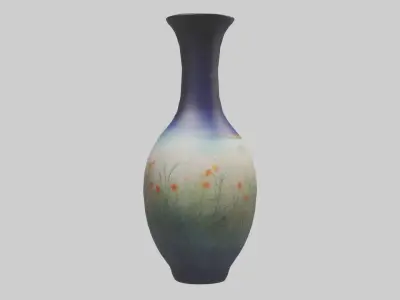 Handpainted vase model Low-poly 3D model
