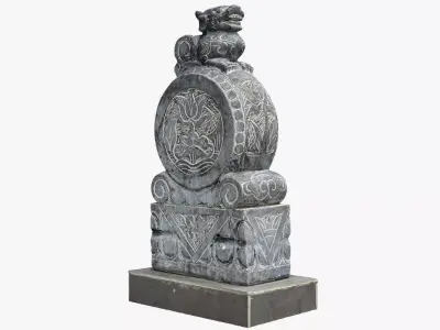 3D scan Chinese Stone Sculpture 3D model