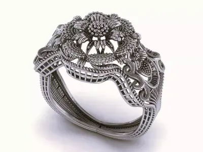 Engagement ring 3D print model