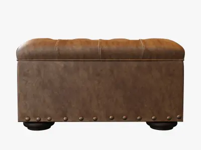 Restoration Hardware  Ottoman Churchill  3D model