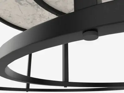 Marble Texture Coffee Table 2 in 1 3D model