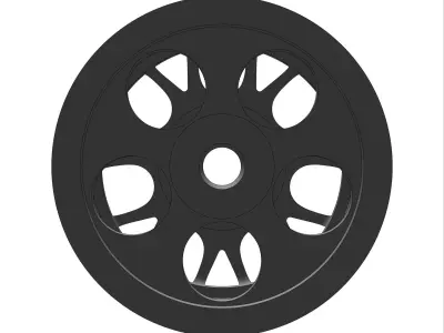 Rotiform TUF-R 164 RIMS FOR HOTWHEELS 3D print model 3D print model