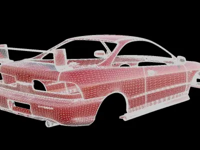 Mugen Zenki Integra Type R DC2 Low-poly 3D model