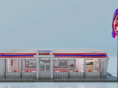 DINER 3D model