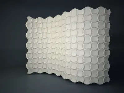 07 3DECOR PATTERN WALL Low-poly 3D model