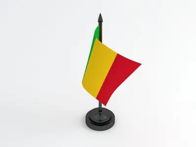 Table Flag Mali 3D model