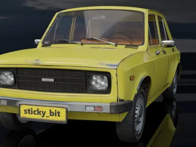 Zastava 101 GTL Low-poly 3D model