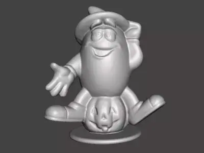 M AND MS HALLOWEEN WITCH VINTAGE FIGURE MODEL STATUE 3D print model