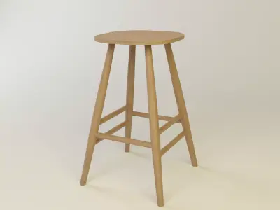 Simple Chair - 9 3D model