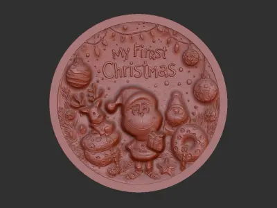 my firstchristmas decor  3D print model