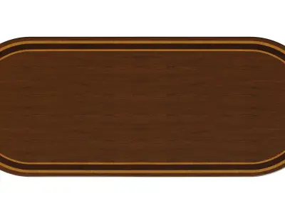 Wooden table with veneers 3500 3D model