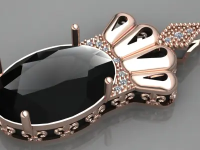 Crown pendant  3D print model