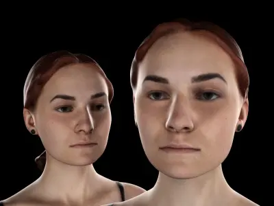 Woman sport 42 Low-poly 3D model