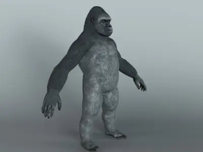 Gorilla Monster Low-poly 3D model