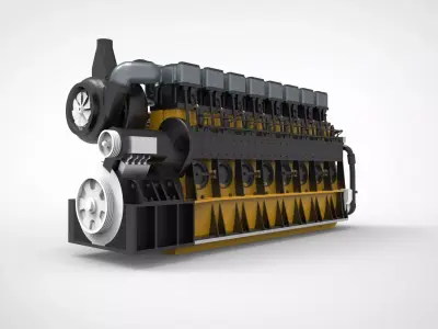 diesel engine 3D model