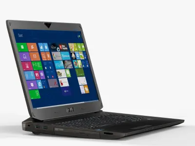 Asus ROG G750JX gaming laptop Low-poly 3D model